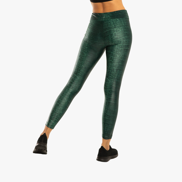 Koral Lustrous High Rise Legging - Duffle Green Snake