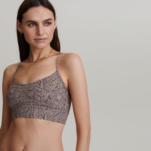Varley Irena Bra Tan Snake