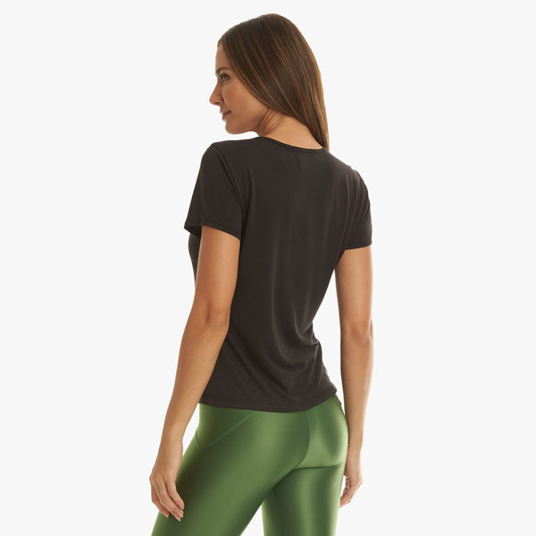 KORAL Isla Cupro Short Sleeve Top