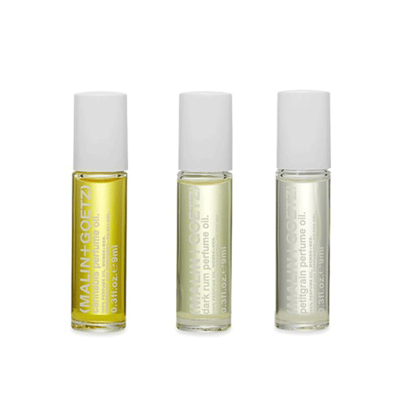 Malin+Gotez Perfume Oil Set • Dark Rum/Cannabis/Petitgrain