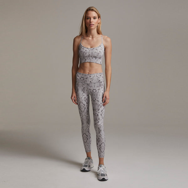 Varley Century Legging Taupe Grey Snake