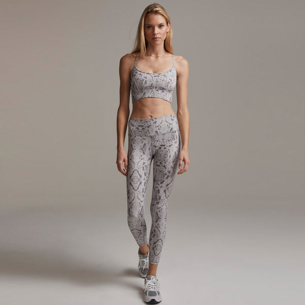 Varley Century Legging Taupe Grey Snake