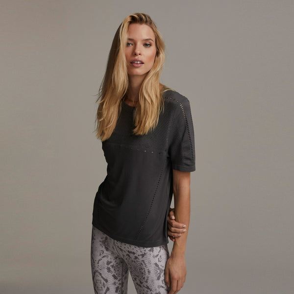 Varley Jefferson Tee - Dark Shadow