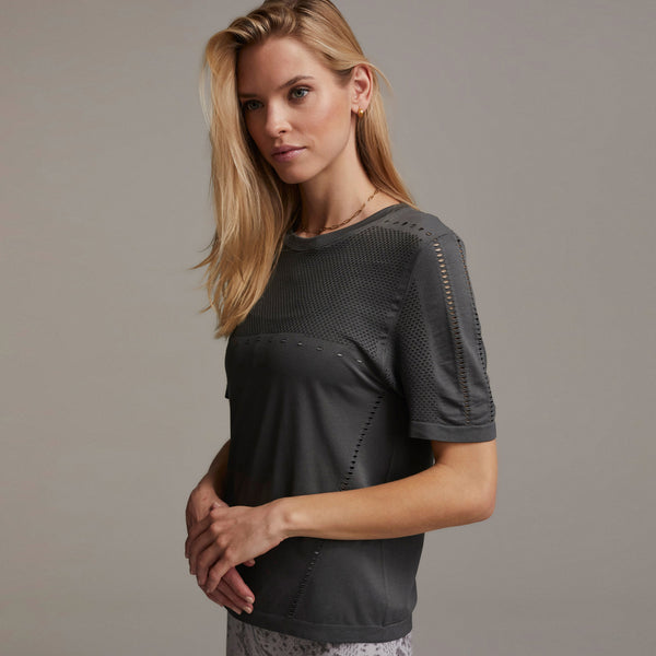 Varley Jefferson Tee - Dark Shadow